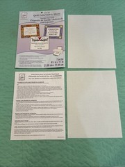 June Tailor Iron-On Ink Jet Quilt Label Fabric Sheets 2 Pkg White 8.5″X11″ NEW