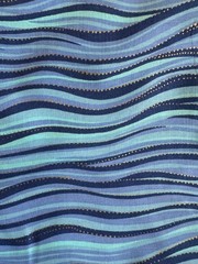 Laurel Burch ocean wave fabric BTHY