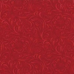 Moda TOOLED LEATHER Red 11216 11 Fabric By The Yard By Sara Khammash