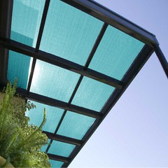 Custom 6 FT Turquoise Fabric Roll Sunwind Screen UV Block Shade Cloth patio Yard