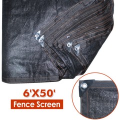 5′ 6′ 8′ Black Fence Windscreen Privacy Screen Shade Cover Fabric Mesh Garden