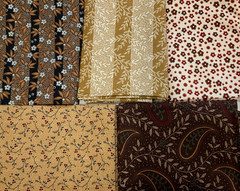 FAT QUARTER BUNDLE OF 5 – FQ1530 – BROWN, 18″x21″