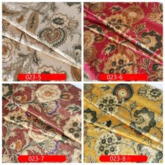 1M Floral Velvet Fabric European Style Trim Sofa Bedding Car Upholstery Material