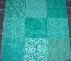 54 Caribbean Green Blue Fabric 5″ Quilting Squares Cotton Charm pack