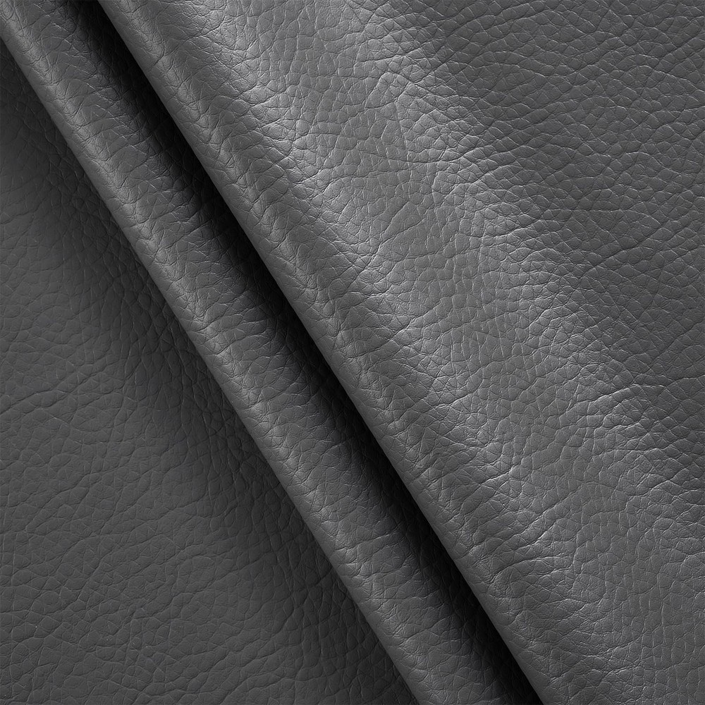 HYVAKUPPA Gray Faux Leather Fabric 2 Yards