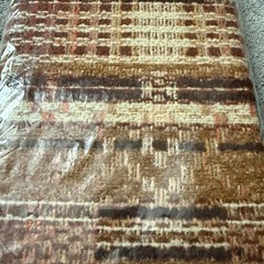 Vintage Mayo upholstery fabric – NOS – New – 1/4 yard – brown – orange – NEW