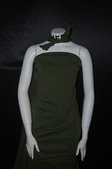 Cotton Jersey Lycra Knit Fabric 4 ways spandex Very Soft Olive color 8.5-9 oz