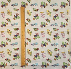 3 YARDS Cotton Fabric – Nintendo Mario & Yoshi by Springs Creative
