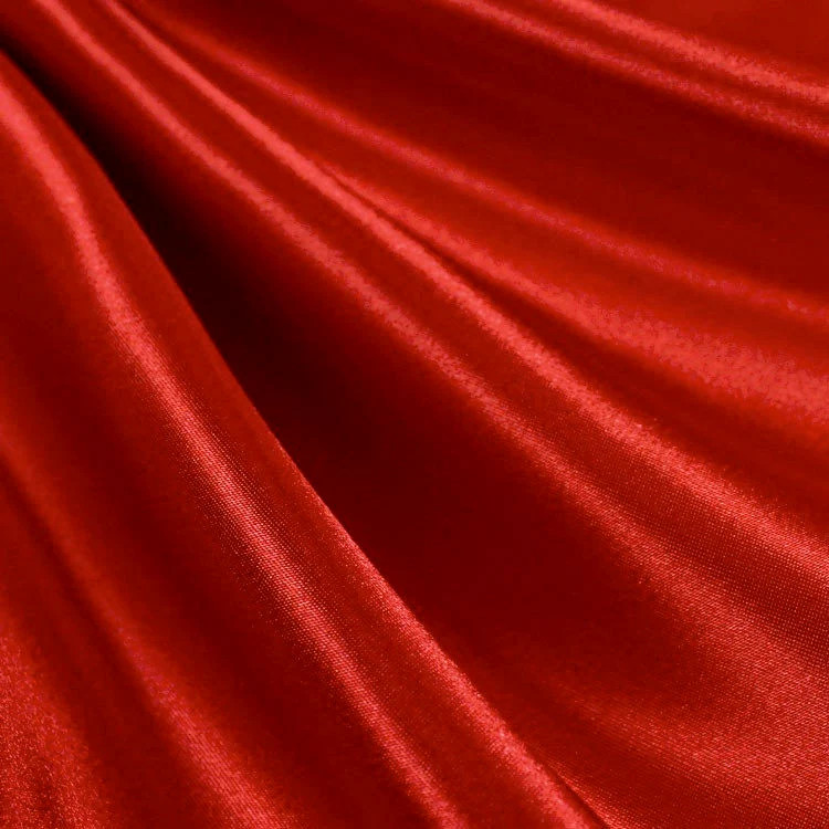 Eliza RED Shiny Heavy Bridal Wedding Satin Fabric by the Yard – 10009