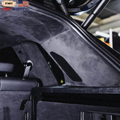 Suede Auto Headliner Fabric 98″ L × 60″ W with Foam Backing – Black Interior Rep