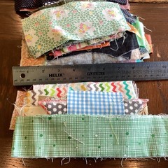 Cotton Quilting Fabric Scraps Lot, Multicolor Assorted Pattern Squares, 1 Pound