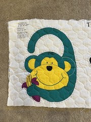 Princess Fabrics – That’s Our Baby Bibs – Fabric Panel – Monkey, Cow & Dinosaur
