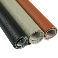 PVC Leather Fabric Perforated Breathable Material Crafts Car Upholstery By Yard