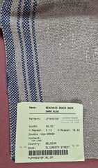 Ralph Lauren Fabric Sample Beauvais Grain Sack Dark Blue 27″ x 27″ sa