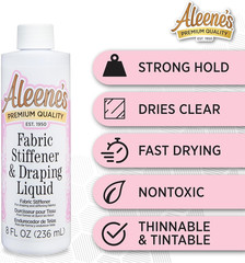 Aleene’S Fabric Stiffener & Draping Liquid 8 Fl. Oz
