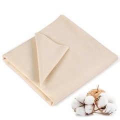 100% Cotton Unbleached Muslin Fabric 63″ x 1.3 Yard Medium Weight Cotton Yardage