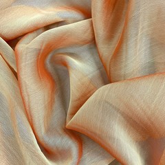 Jolene ORANGE GOLD Polyester Two-Tone Chiffon Fabric by the Yard – 10135