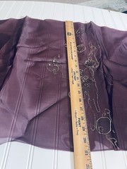 SILK Dark Plum FABRIC 1 Yard x 21 Inches Wide or 36 Inches x 21 Wide