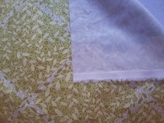 Silent Cinema Westminster Fibers Cotton Twill Fabric in Lime Green and White 2.6