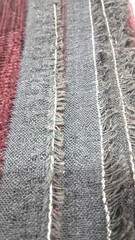 Burgundy Wine Cut & Loop Preowned Remnant Fabric 56″ x 73″ End of Roll