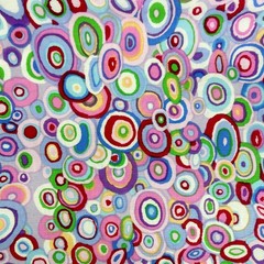 Kaffe Fassett Planets Pearl Pastel Cotton Fabric GP41 Westminster Rowan 1 Yd New