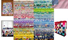 Beautiful 50PCS 8″x8″ Botanical Cotton Squares – Ideal for Crafting & Quilting