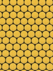 Designtex Loop To Loop, Lemon Drop, 7y12in, Upholstery w/ Functions, Bold Dots