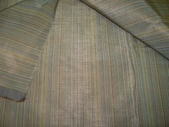 10 YDS FAUX SILK STRIPES DRAPERY UPHOLSTERY FABRIC FOR LESS