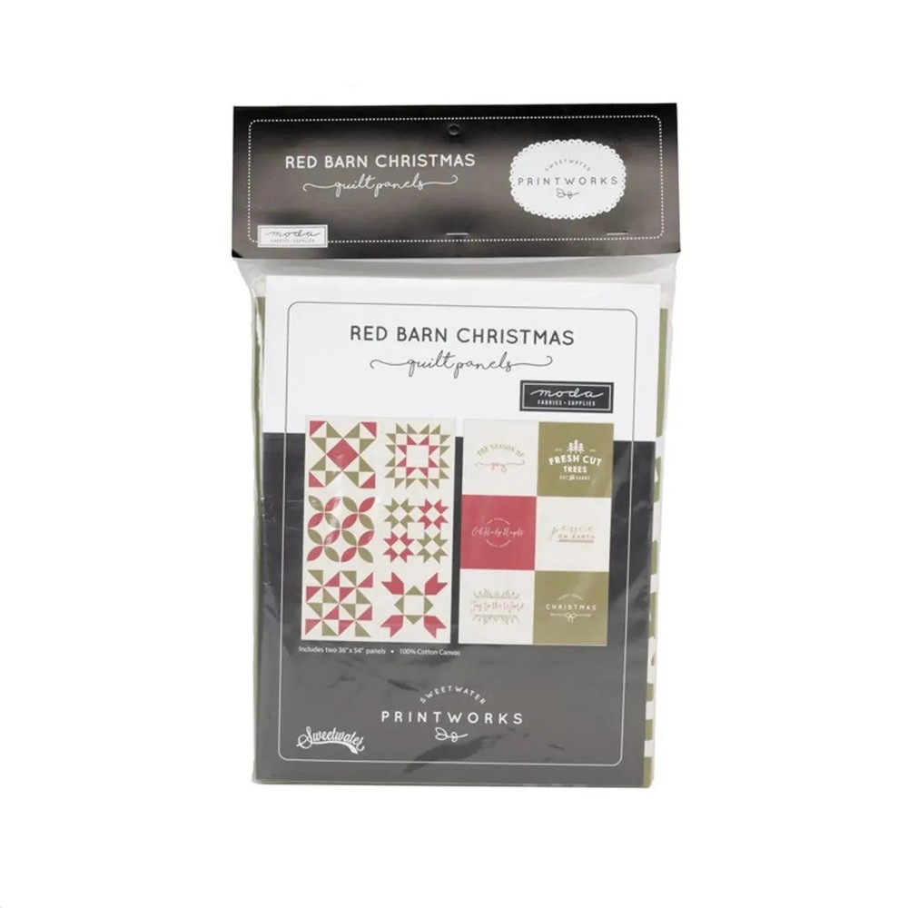 Red Barn Christmas Panel by Moda, 55540-11P