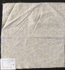BAILEY & GRIFFIN Cosmati in Pearl 16 3/4 x 17 1/8″ Woven Chevron Fabric Sample
