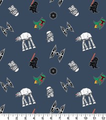 Star Wars Kawaii Empire Cotton Fabric 1/2YD 18″X44″ 100 Cotton New