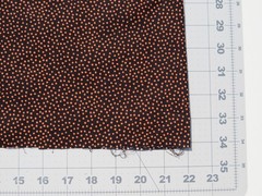 1 Yard 22″ X 44″ Autumn Accents Jo-Ann’s Exclusive Fabric Black With Orange Dots
