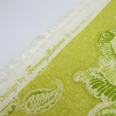 Tommy Bahama Fabric 1 yds 54″ Leilani Linen Blend Gold Tropical Green Floral