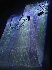 LED Light up Optic Fiber Fabric (100×140 cm,2 controllers )