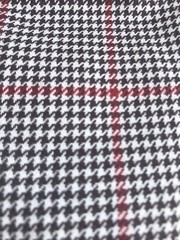 100% cotton suit suiting furniture fabric made in England 9′ x 5′ – brown white