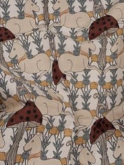 Unicorn Mushroom Toadstools Fairytale Magical Night RJR Fabric 18″ x 22″ x 2 Pcs