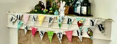 Riley Blake Easter Egg Hunt Fabric Bunting Panel J.W. Frisch 24″x44″ 100% Cotton