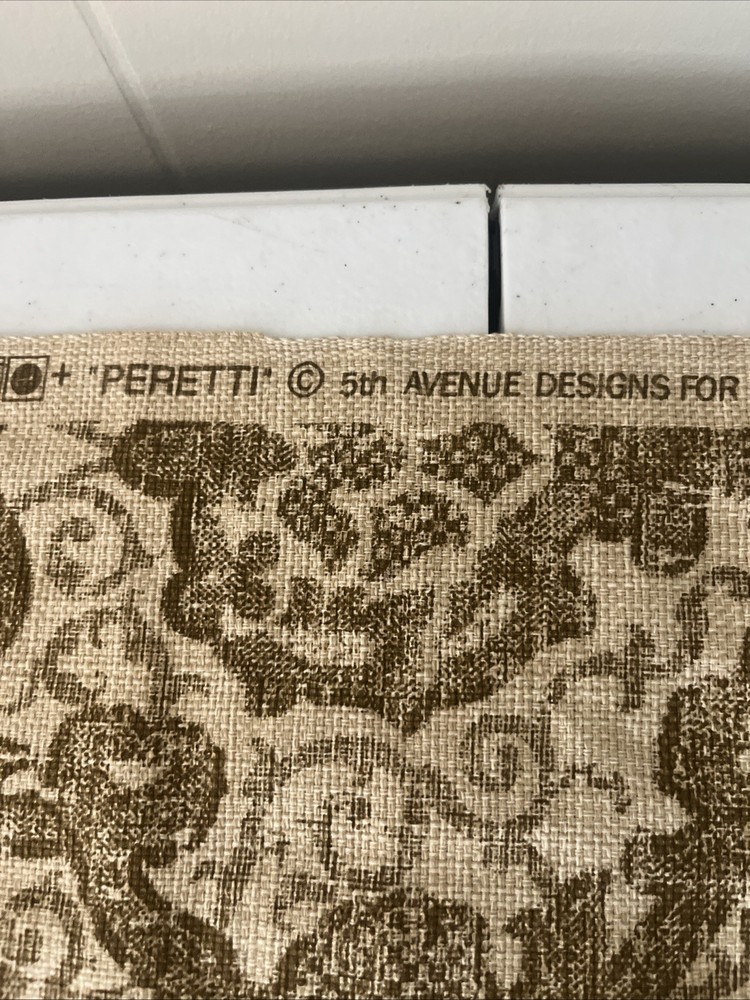 5th Avenue Designs Covington Peretti Screen Print Upholstery 1.5 Yds Remnant