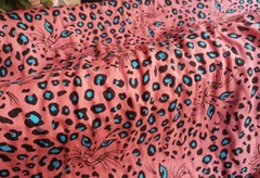 1yard X 1.45meter Leopard Fabric Thin Cotton Gauze Crepe Summer