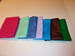 7 YDS OF SOLID COTTON QUIILTING, SEWING, CRAFTING FABRIC (1 YD EA) 7 YDS