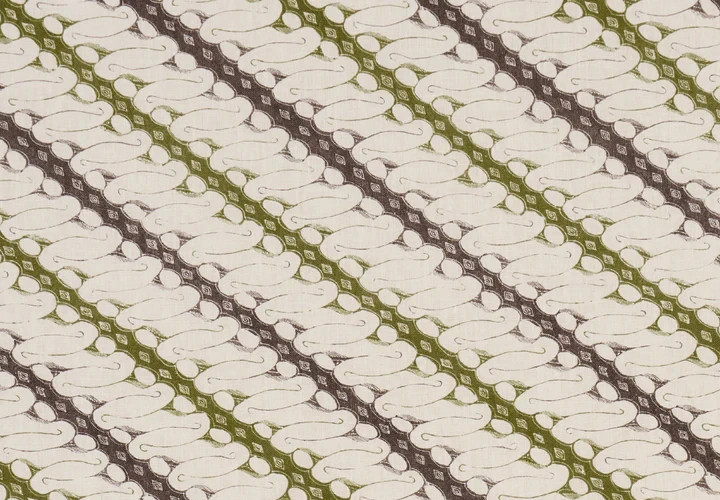SCHUMACHER CURTAIN FABRIC DESIGN Ronnie 6.4 METRES 100% LINEN GREEN RITA KONIG