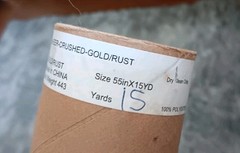 Sheer Crushed Gold Rust Polyester Sewing Fabric 15 Yards 56.5″ Wide