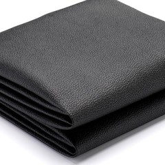 High-Quality Black Faux Leather Vinyl Fabric 54” x 12” for Stylish Projects