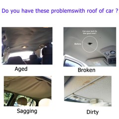 Suede Headliner Upholstery Foam Back Materials Awesome for Roofliner Replacement