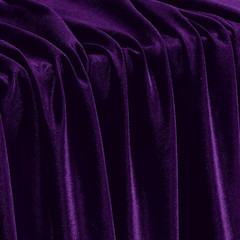 5 Yard Dark Purple Stretch Velvet Fabric 60″ Wide for DIY Crafts | 90% Polyester