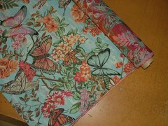 Curtain Upholstery Tapestry Fabric “Butterflies In The Sky” Cushion Chair Pads