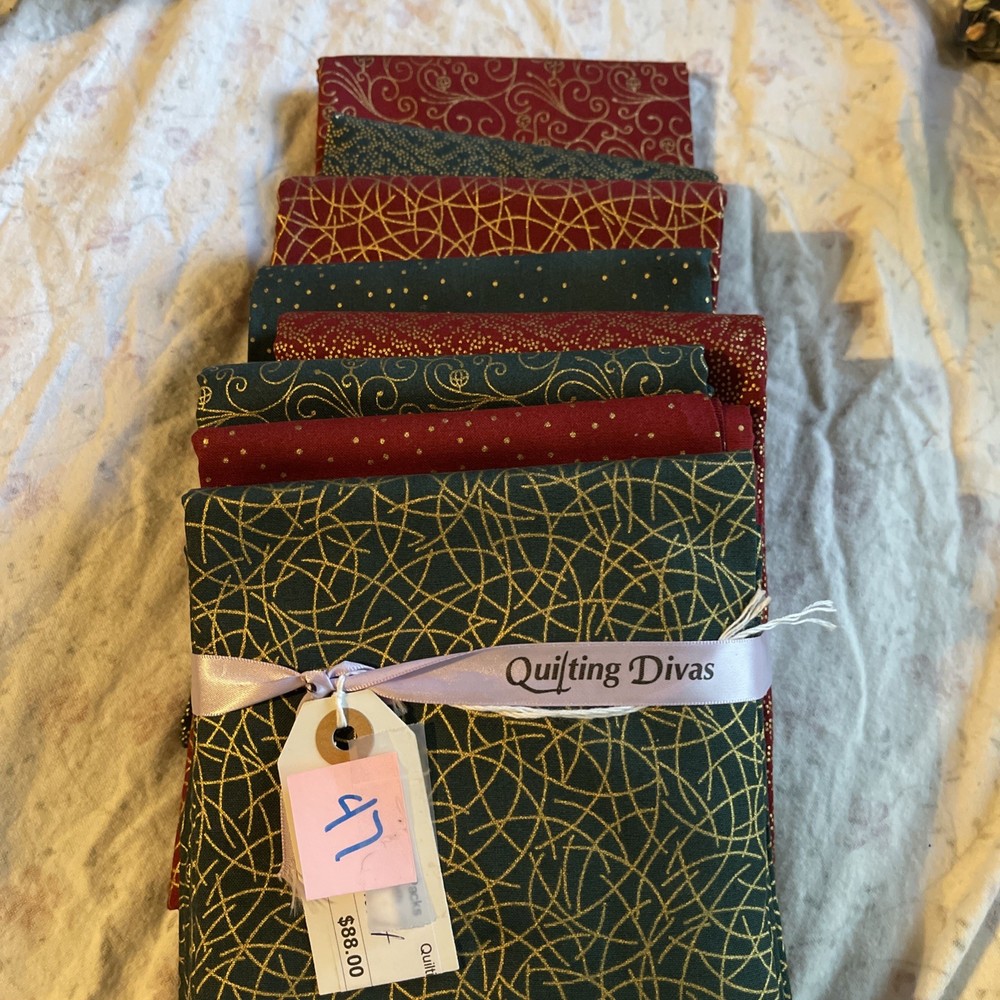 Quilting Divas Monthly Fabric One Yard Packages Eight Fabrics