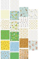 Assorted Pooh and Friends Flat Fold Assortment 20 Yard Bundle Cotton Fabric