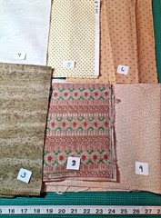Your Choice Pieces, 1/4 Yds OR FQs Cream Tan Brown Floral cotton quilting Fabric