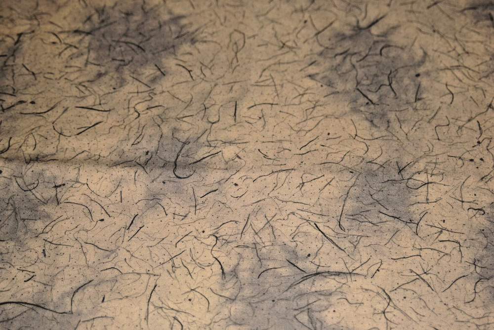Premium Cotton Quilt Fabric * Abstract Tan Gray & Black Print * 2 1/4 yds x 40″
